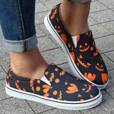 Women Canvas Loafers Slip on Flatform Walking Shoes