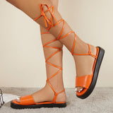 Susiecloths Casual Open Toe Lace Up Gladiator Sandals