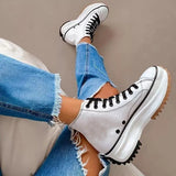 Susiecloths Non-Slip Sole High Top Lace Up Boots