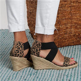 Susiecloths Summer Round Toe High Heel Wedge Casual Ladies Sandals