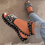 Susiecloths Buckle Open Toe Western Casual Sandals