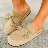Susiecloths Women Tassel Comfy Summer Loafer Sandals