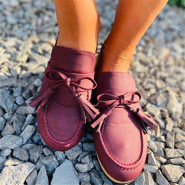 Susiecloths Women Tassel Comfy Summer Loafer Sandals
