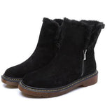 Susiecloths Warm Fur Lined Snow Boots Blow Heel Winter Ankle Booties