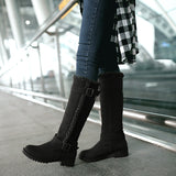 Susiecloths Warm Knee High Snow Boots Winter Fur Lined Riding Boots