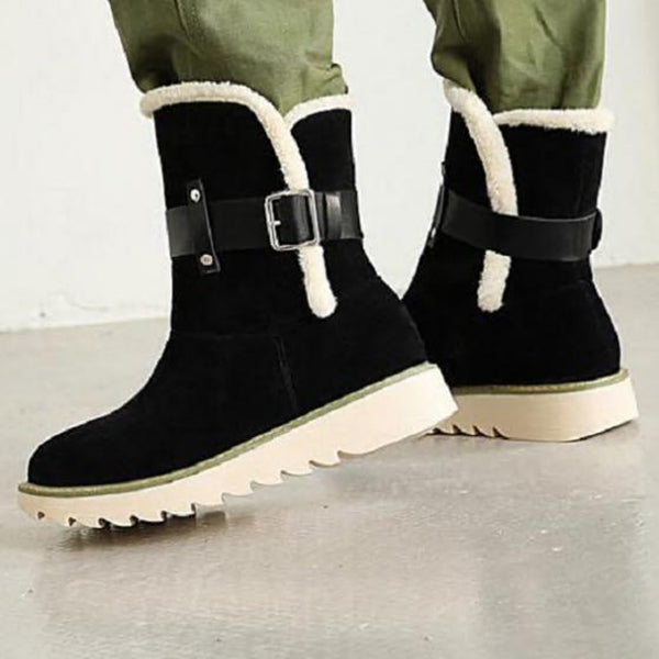 Susiecloths Warm Non Slip Ankle Snow Boots Winter Fur Lining Booties