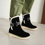 Susiecloths Warm Non Slip Ankle Snow Boots Winter Fur Lining Booties