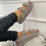 Susiecloths Women Fashion Velcro Straps Sandals