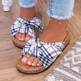 Susiecloths Women Comfy Classic Plaid Summer Sandals