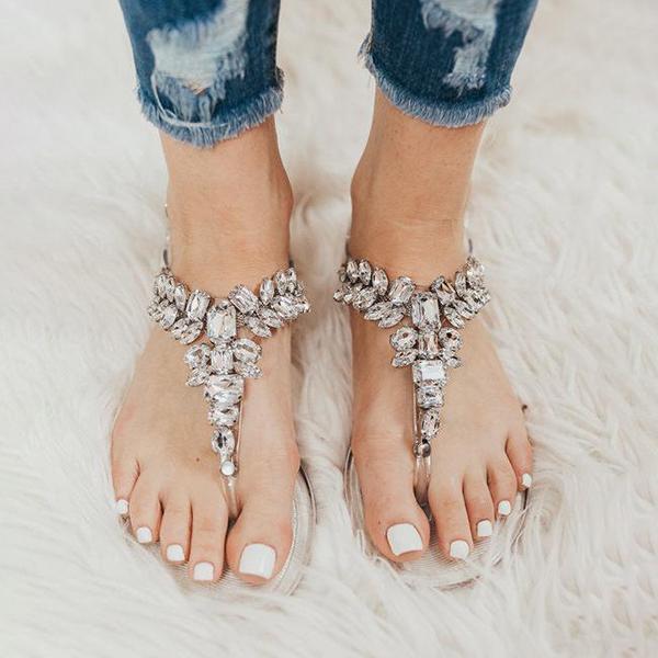 Susiecloths Crystal Clear Sandals