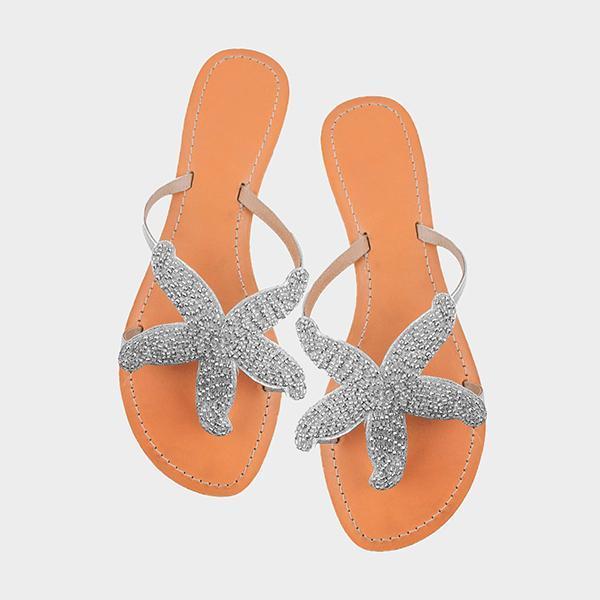 Susiecloths Women Starfish Beach Flat Sandals