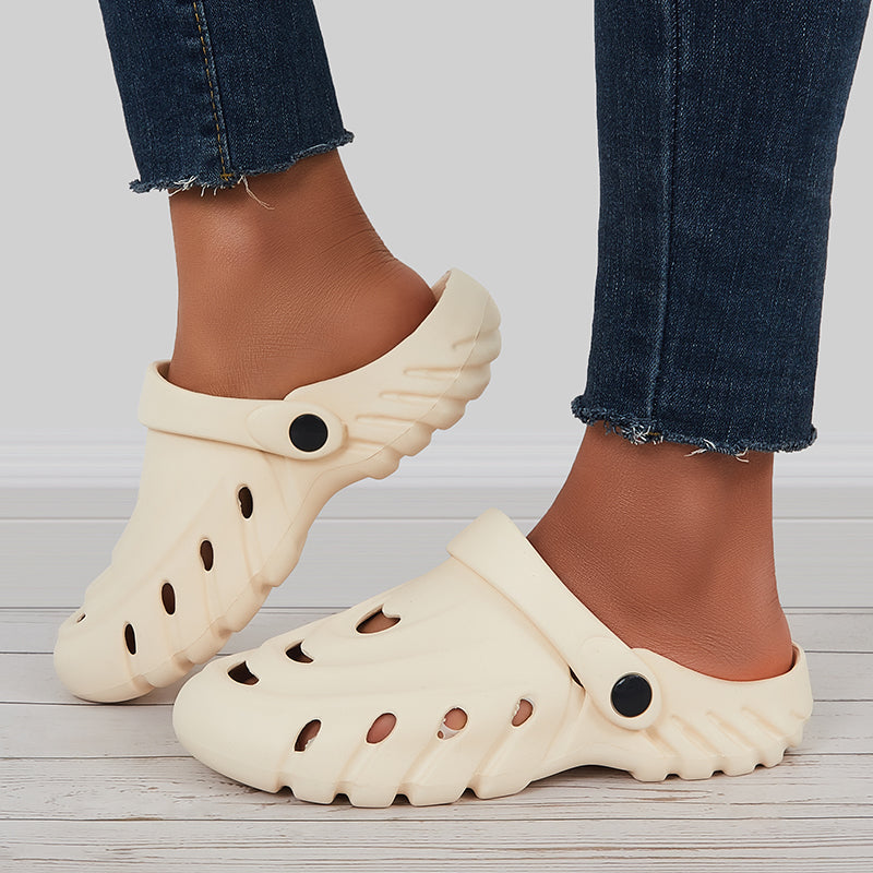 Susiecloths Outdoor Slip On Hollow Out Sandals Beach Slides Shoes