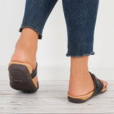 Summer Toe Ring Flat Flip Flops Soft Sole Slides Sandals