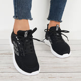 Susiecloths Lace Up Lightweight Knit Sneakers Running Sports Shoes