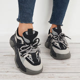 Women Platform Chunky Sneakers Thick Bottom Walking Shoes