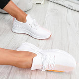 Susiecloths Breathable Lightweight Lace-Up Sneakers