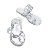 Susiecloths Casual Toe Loop Detailing Jelly Sandals