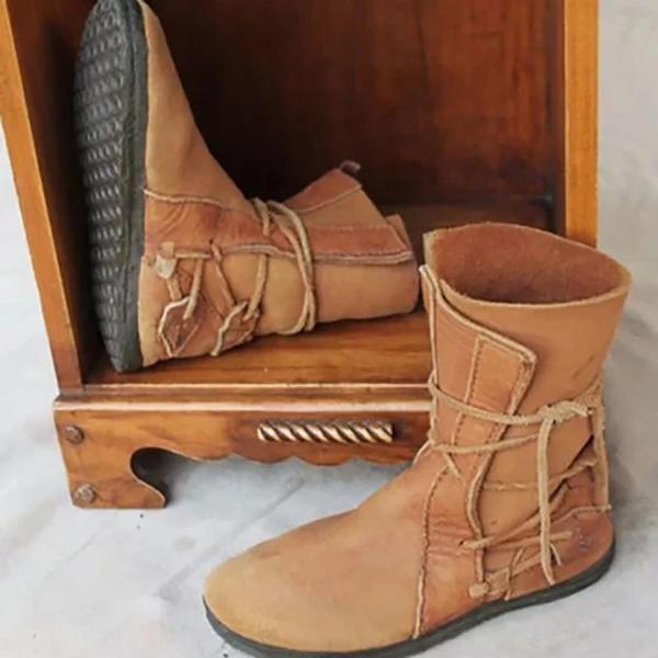 Susiecloths Women's Plain Round Toe Boots
