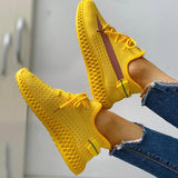 Susiecloths Colorblock Breathable Lace-up Fashion Sneakers