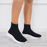 Susiecloths High Top Sock Sneakers Knit Lightweight Jogging Walking Shoes