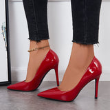 Susiecloths Women Solid Stilettos Pointed Toe High Heel Office Pumps