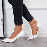Susiecloths Classic Side Cutout Stilettos Pointed Toe High Heel Pumps