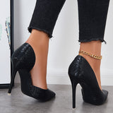 Susiecloths Pointed Toe High Heel Pumps Slip On Stiletto Party Shoes
