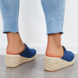 Susiecloths Women Slip-On Mule Clogs Comfy Wedge Sandals