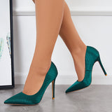 Susiecloths Women Stilettos Heel Pumps Pointed Toe Thin High Dress Shoes