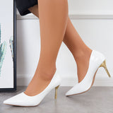 Susiecloths Women Stiletto Pumps Pointed Toe High Heels Dress Shoes