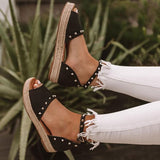 Susiecloths Women Fashion Ankle Bukle Espadrille Sandals