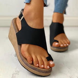 Susiecloths Toe Ring Cutout Slingback Sandals