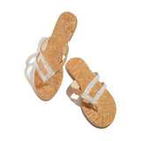 Susiecloths Shiny Rainstone Casual Flip-flop Slippers