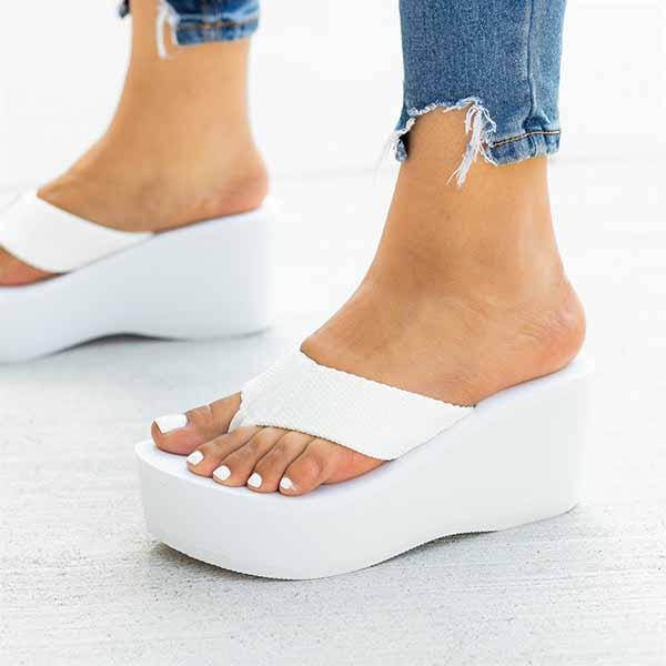 Susiecloths Flip-flops Foam Wedge Heel Sandals