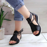 Susiecloths Casual Cool Chain Wedge Heel Sandals