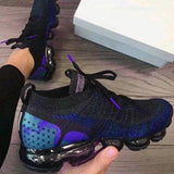 Susiecloths Women Round Toe Pu All Season Purple Sneakers