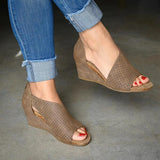 Susiecloths Women Summer Vintage Wedge Sandals