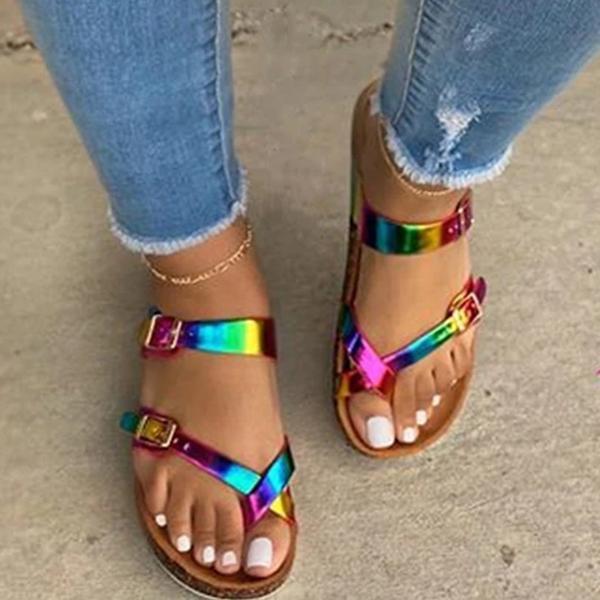 Susiecloths Fashion Button Summer Sandals