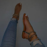 Susiecloths Clear Straps Chain Sandals