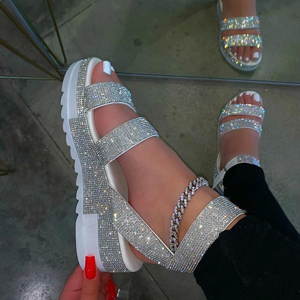 Susiecloths Bright Diamond Sexy Platform Sandals