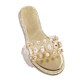 Susiecloths Gem Slip-On Clear Strap Slippers
