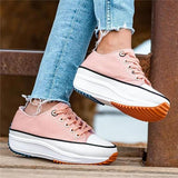 Susiecloths Daily Lace Up Non-Slip Platform Sneakers