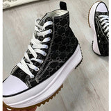Susiecloths Lace Up Chunky High Top Sneakers