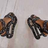 Susiecloths Unique Platform Illusion Open Toe Sandals