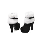 Susiecloths Christmas High-Heeled Bow Side Zipper Boots
