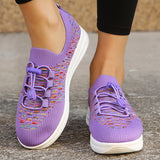 Susiecloths Casual Knitted Breathable Slip-Ons Sneakers
