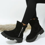 Susiecloths Fashion Thick Bottom Non Slip Plush Warm Snow Boots