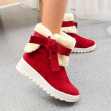 Susiecloths Thick Warm Cotton Butterfly Knot Snow Boots