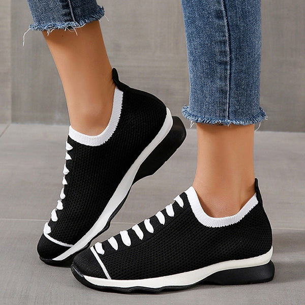 Susiecloths Casual Mesh Colorblock Slip-On Sneakers