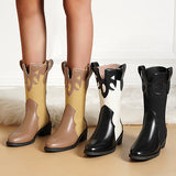 Susiecloths Pointed Toe Pull-On Western Cowboy Boots